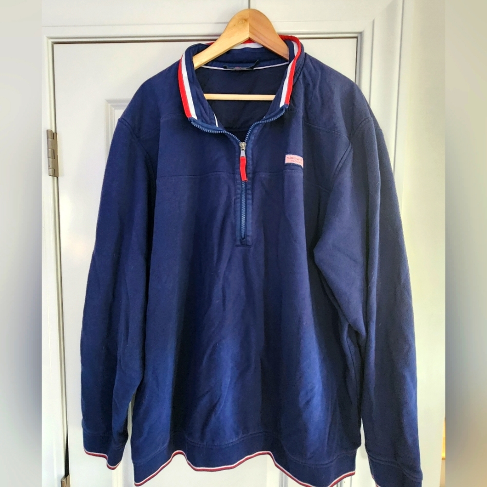 Vineyard vines red white and blue shep shirt